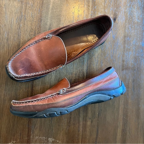 Allen Edmonds Brown Boulder Venetian Driving Moccasins 9.5
